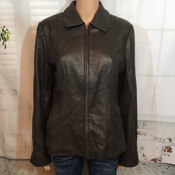 Sonoma Jackets & Blazers - Lambskin Leather Chocolate Brown Jacket
